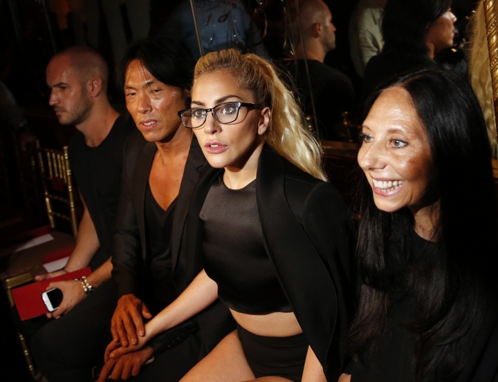 Lady Gaga cheers on Brandon Maxwell at NY Fashion Week