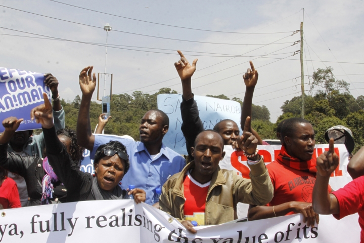 Protest targets rail line over Kenya's oldest wildlife park