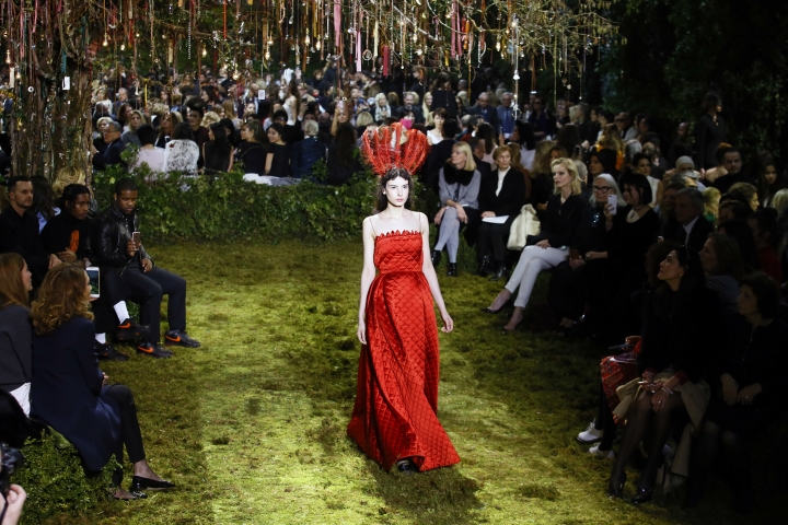 Dior designer debuts Paris couture as Dunst talks girl power