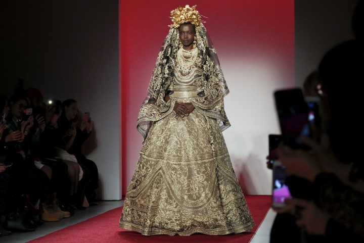 Naeem Khan uses Maya Angelou, Brandon Maxwell faces fears