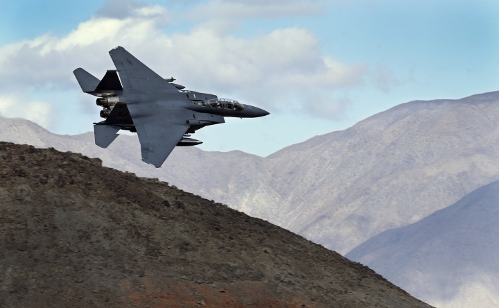 Jets zip through narrow Star Wars Canyon, drawing visitors
