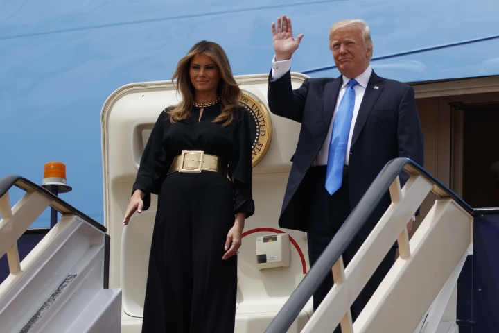 First lady appears to borrow from Michelle Obama's playbook