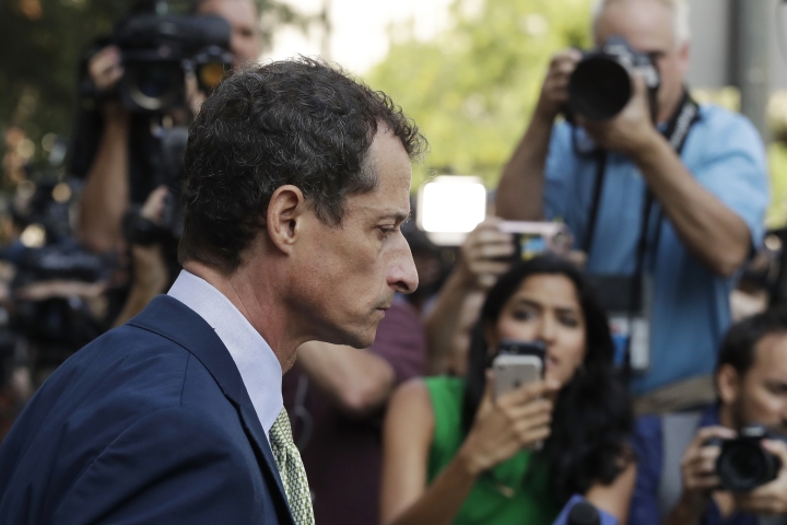 'Rock bottom': Weiner gets 21 months in prison for sexting