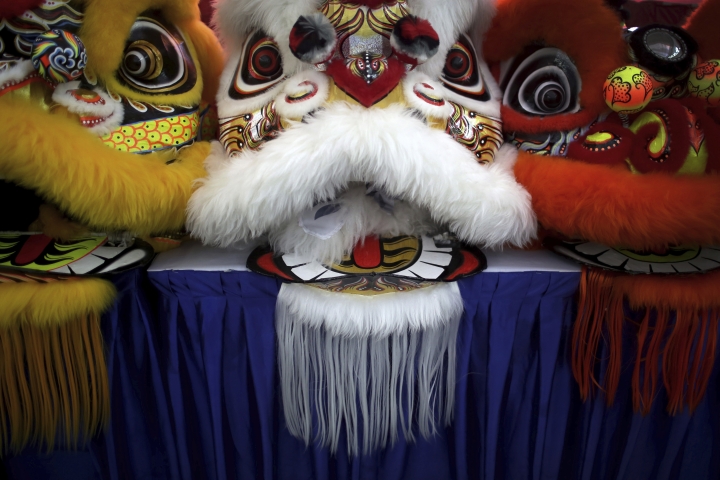 AP PHOTOS: Lion dance in Singapore ahead of Lunar New Year